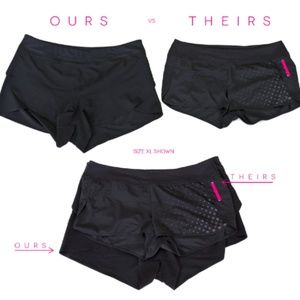 Plus size high waisted workout shorts